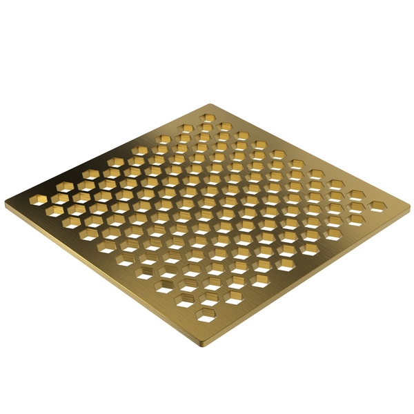 Newport Brass 6" Square Shower Drain in Satin Gold (Pvd) 233-607/24S